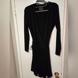 Superdry Black Wrap Dress